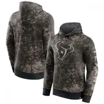 Men's Houston Texans Black/Gray Blackout Tonal Pullover Hoodie Men's Houston Texans Black/Gray Blackout Tonal Pullover Hoodie