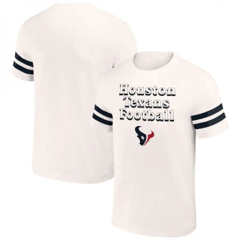 Men's Houston Texans Cream x Darius Rucker Collection Vintage T-Shirt Men's Houston Texans Cream x Darius Rucker Collection Vintage T-Shirt