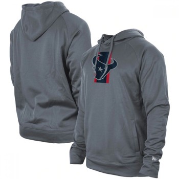 Men's Houston Texans Gray New Era Training Camp Raglan Pullover Hoodie Men's Houston Texans Gray New Era Training Camp Raglan Pullover Hoodie