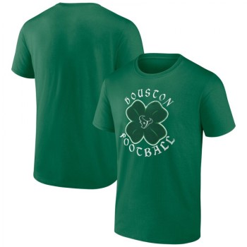 Men's Houston Texans Kelly Green St. Patrick's Day Celtic T-Shirt Men's Houston Texans Kelly Green St. Patrick's Day Celtic T-Shirt