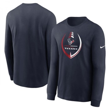 Men's Houston Texans Navy Icon Legend Performance Long Sleeve T-Shirt Men's Houston Texans Navy Icon Legend Performance Long Sleeve T-Shirt