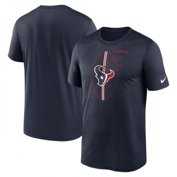 Men's Houston Texans Navy Legend Icon Performance T-Shirt Men's Houston Texans Navy Legend Icon Performance T-Shirt