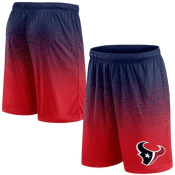 Men's Houston Texans Navy/Red Ombre Shorts Men's Houston Texans Navy/Red Ombre Shorts