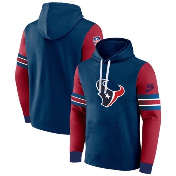 Men's Houston Texans Navy/Red Pullover Hoodie Men's Houston Texans Navy/Red Pullover Hoodie