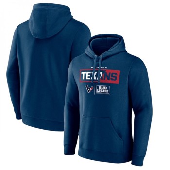 Men's Houston Texans Navy x Bud Light Pullover Hoodie Men's Houston Texans Navy x Bud Light Pullover Hoodie