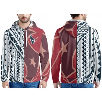 Men's Houston Texans Red/Black/White Pullover Hoodie Men's Houston Texans Red/Black/White Pullover Hoodie