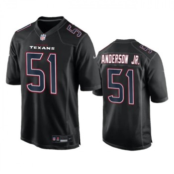 Men's Houston Texans #51 Will Anderson Jr. Black Fashion Vapor Untouchable Limited Stitched Football Jersey Men's Houston Texans #51 Will Anderson Jr. Black Fashion Vapor Untouchable Limited Stitched Football Jersey