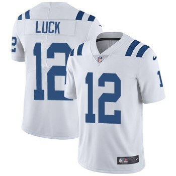 Men's Indianapolis Colts #12 Andrew Luck White Vapor Untouchable Limited Stitched NFL Jersey Men's Indianapolis Colts #12 Andrew Luck White Vapor Untouchable Limited Stitched NFL Jersey