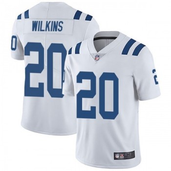 Men's Indianapolis Colts #20 Jordan Wilkins White Vapor Untouchable Limited Stitched Jersey Men's Indianapolis Colts #20 Jordan Wilkins White Vapor Untouchable Limited Stitched Jersey