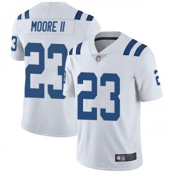 Men's Indianapolis Colts #23 Kenny Moore II White Vapor Untouchable Limited Stitched Jersey Men's Indianapolis Colts #23 Kenny Moore II White Vapor Untouchable Limited Stitched Jersey