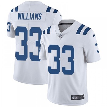 Men's Indianapolis Colts #33 Jonathan Williams White 2019 Vapor Untouchable Limited Stitched NFL Jersey Men's Indianapolis Colts #33 Jonathan Williams White 2019 Vapor Untouchable Limited Stitched NFL Jersey
