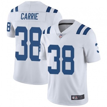 Men's Indianapolis Colts #38 T.J. Carrie White Vapor Untouchable Limited Stitched Jersey Men's Indianapolis Colts #38 T.J. Carrie White Vapor Untouchable Limited Stitched Jersey