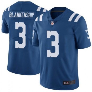 Men's Indianapolis Colts #3 Rodrigo Blankenship Blue Vapor Untouchable Limited Stitched Jersey Men's Indianapolis Colts #3 Rodrigo Blankenship Blue Vapor Untouchable Limited Stitched Jersey