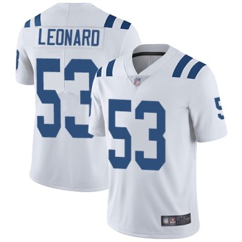 Men's Indianapolis Colts #53 Darius Leonard White Vapor Untouchable Limited Stitched NFL Jersey Men's Indianapolis Colts #53 Darius Leonard White Vapor Untouchable Limited Stitched NFL Jersey