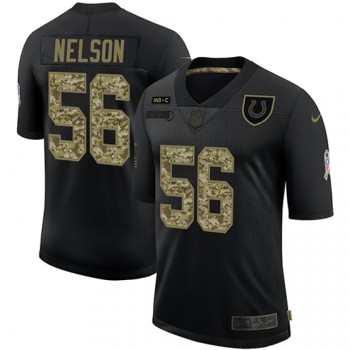 Men's Indianapolis Colts #56 Quenton Nelson 2020 Black Camo Salute To Service Limited Stitched Jersey Men's Indianapolis Colts #56 Quenton Nelson 2020 Black Camo Salute To Service Limited Stitched Jersey