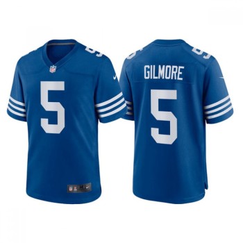Men's Indianapolis Colts #5 Stephon Gilmore Blue Stitched Football Jersey Men's Indianapolis Colts #5 Stephon Gilmore Blue Stitched Football Jersey
