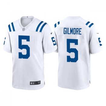 Men's Indianapolis Colts #5 Stephon Gilmore White Stitched Football Jersey Men's Indianapolis Colts #5 Stephon Gilmore White Stitched Football Jersey