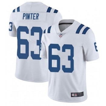 Men's Indianapolis Colts #63 Danny Pinter White Stitched Jersey Men's Indianapolis Colts #63 Danny Pinter White Stitched Jersey