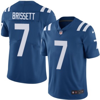 Men's Indianapolis Colts #7 Jacoby Brissett Royal Blue Vapor Untouchable Limited Stitched NFL Jersey Men's Indianapolis Colts #7 Jacoby Brissett Royal Blue Vapor Untouchable Limited Stitched NFL Jersey