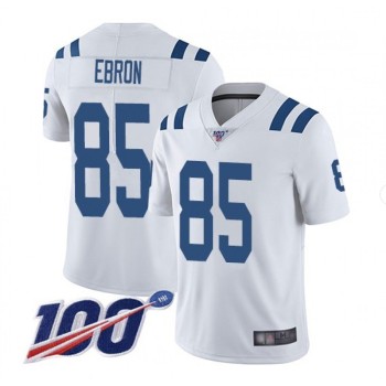 Men's Indianapolis Colts #85 Eric Ebron White 2019 100th Season Vapor Untouchable Limited Stitched NFL Jersey Men's Indianapolis Colts #85 Eric Ebron White 2019 100th Season Vapor Untouchable Limited Stitched NFL Jersey