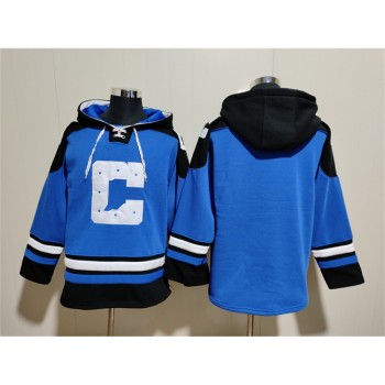 Men's Indianapolis Colts Blank Blue Ageless Must-Have Lace-Up Pullover Hoodie Men's Indianapolis Colts Blank Blue Ageless Must-Have Lace-Up Pullover Hoodie