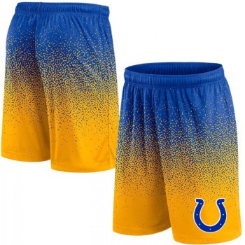 Men's Indianapolis Colts Royal/Yellow Ombre Shorts Men's Indianapolis Colts Royal/Yellow Ombre Shorts