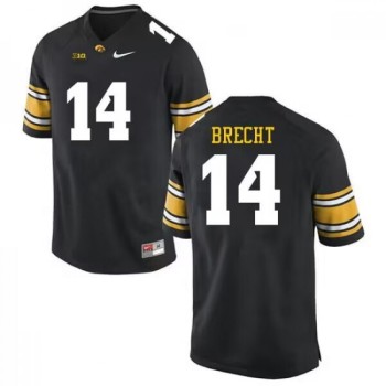 Men's Iowa Hawkeyes #14 Brody Brecht Black Stitched Jersey Men's Iowa Hawkeyes #14 Brody Brecht Black Stitched Jersey