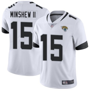 Men's Jacksonville Jaguars #15 Gardner Minshew II White Vapor Untouchable Limited Stitched NFL Jersey Men's Jacksonville Jaguars #15 Gardner Minshew II White Vapor Untouchable Limited Stitched NFL Jersey