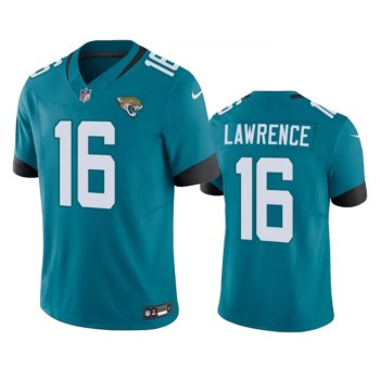 Men's Jacksonville Jaguars #16 Trevor Lawrence Teal 2023 F.U.S.E Vapor Untouchable Limited Stitched Jersey Men's Jacksonville Jaguars #16 Trevor Lawrence Teal 2023 F.U.S.E Vapor Untouchable Limited Stitched Jersey