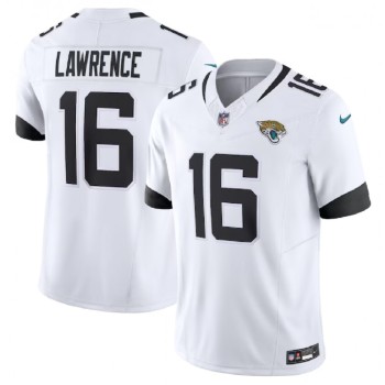 Men's Jacksonville Jaguars #16 Trevor Lawrence White 2023 F.U.S.E Vapor Untouchable Limited Stitched Jersey Men's Jacksonville Jaguars #16 Trevor Lawrence White 2023 F.U.S.E Vapor Untouchable Limited Stitched Jersey