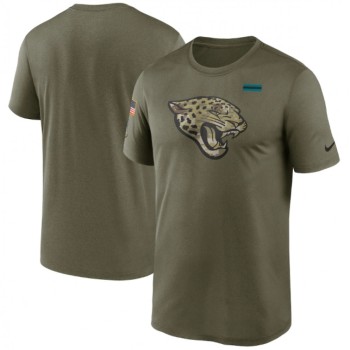 Men's Jacksonville Jaguars 2021 Olive Salute To Service Legend Performance T-Shirt Men's Jacksonville Jaguars 2021 Olive Salute To Service Legend Performance T-Shirt