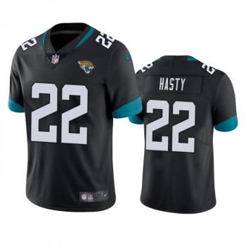 Men's Jacksonville Jaguars #22 JaMycal Hasty Black Vapor Untouchable Limited Stitched Jersey Men's Jacksonville Jaguars #22 JaMycal Hasty Black Vapor Untouchable Limited Stitched Jersey