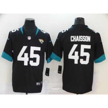 Men's Jacksonville Jaguars #45 K'Lavon Chaisson Black Vapor Untouchable Limited Stitched NFL Jersey Men's Jacksonville Jaguars #45 K'Lavon Chaisson Black Vapor Untouchable Limited Stitched NFL Jersey