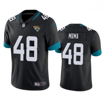Men's Jacksonville Jaguars #48 Chad Muma Black Vapor Untouchable Limited Stitched Jersey Men's Jacksonville Jaguars #48 Chad Muma Black Vapor Untouchable Limited Stitched Jersey