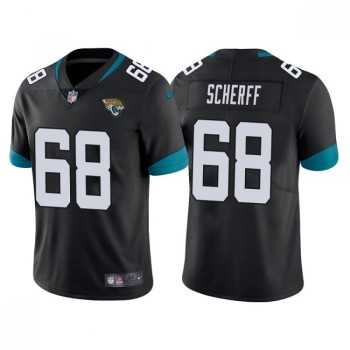 Men's Jacksonville Jaguars #68 Brandon Scherff Black Vapor Untouchable Limited Stitched Jersey Men's Jacksonville Jaguars #68 Brandon Scherff Black Vapor Untouchable Limited Stitched Jersey