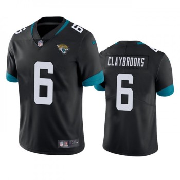 Men's Jacksonville Jaguars #6 Chris Claybrooks Black Vapor Untouchable Limited Stitched Jersey Men's Jacksonville Jaguars #6 Chris Claybrooks Black Vapor Untouchable Limited Stitched Jersey