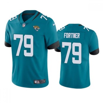 Men's Jacksonville Jaguars #79 Luke Fortner Teal Vapor Untouchable Limited Stitched Jersey Men's Jacksonville Jaguars #79 Luke Fortner Teal Vapor Untouchable Limited Stitched Jersey