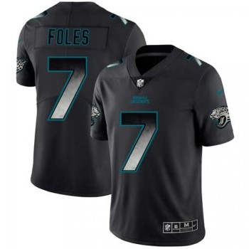 Men's Jacksonville Jaguars #7 Nick Foles Black 2019 Smoke Fashion Limited Stitched NFL Jersey Men's Jacksonville Jaguars #7 Nick Foles Black 2019 Smoke Fashion Limited Stitched NFL Jersey