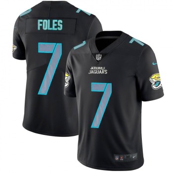 Men's Jacksonville Jaguars #7 Nick Foles Black Impact Limited Stitched NFL Jersey Men's Jacksonville Jaguars #7 Nick Foles Black Impact Limited Stitched NFL Jersey
