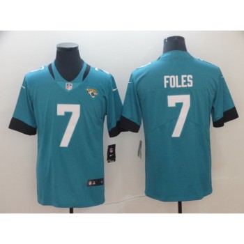 Men's Jacksonville Jaguars #7 Nick Foles Teal Vapor Untouchable Limited Stitched NFL Jersey Men's Jacksonville Jaguars #7 Nick Foles Teal Vapor Untouchable Limited Stitched NFL Jersey