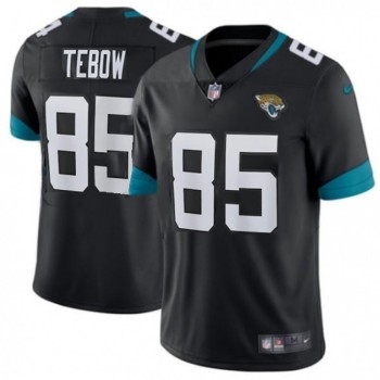 Men's Jacksonville Jaguars #85 Tim Tebow 2021 Black Vapor Untouchable Limited Stitched Jersey Men's Jacksonville Jaguars #85 Tim Tebow 2021 Black Vapor Untouchable Limited Stitched Jersey