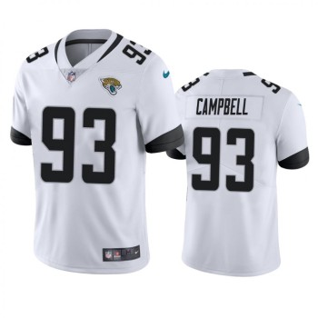 Men's Jacksonville Jaguars #93 Calais Campbell White 2019 Vapor Untouchable Limited Stitched NFL Jersey Men's Jacksonville Jaguars #93 Calais Campbell White 2019 Vapor Untouchable Limited Stitched NFL Jersey
