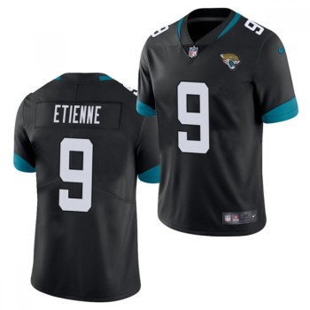 Men's Jacksonville Jaguars #9 Travis Etienne 2021 Black Vapor Untouchable Limited Stitched Jersey Men's Jacksonville Jaguars #9 Travis Etienne 2021 Black Vapor Untouchable Limited Stitched Jersey