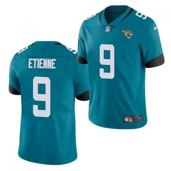 Men's Jacksonville Jaguars #9 Travis Etienne 2021 NFL Draft Teal Vapor Untouchable Limited Stitched Jersey Men's Jacksonville Jaguars #9 Travis Etienne 2021 NFL Draft Teal Vapor Untouchable Limited Stitched Jersey