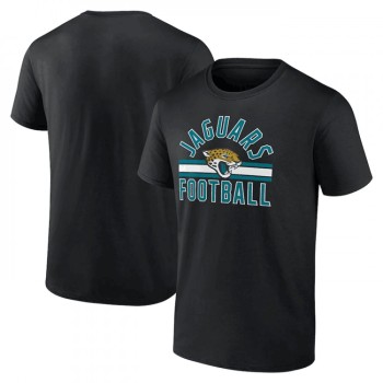 Men's Jacksonville Jaguars Black Arch Stripe T-Shirt Men's Jacksonville Jaguars Black Arch Stripe T-Shirt
