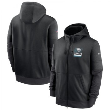 Men's Jacksonville Jaguars Black Sideline Impact Lockup Performance Full-Zip Hoodie Men's Jacksonville Jaguars Black Sideline Impact Lockup Performance Full-Zip Hoodie