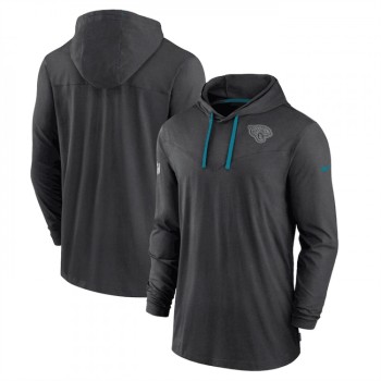 Men's Jacksonville Jaguars Black Sideline Pop Performance Pullover Long Sleeve Hoodie T-Shirt Men's Jacksonville Jaguars Black Sideline Pop Performance Pullover Long Sleeve Hoodie T-Shirt