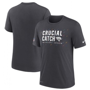 Men's Jacksonville Jaguars Charcoal 2021 Crucial Catch Performance T-Shirt Men's Jacksonville Jaguars Charcoal 2021 Crucial Catch Performance T-Shirt