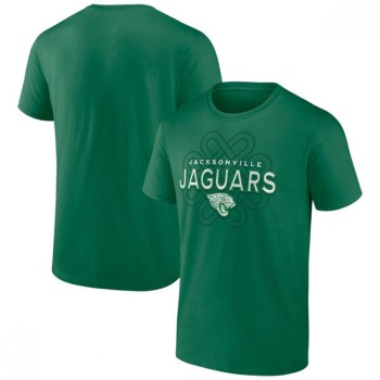 Men's Jacksonville Jaguars Kelly Green Celtic Knot T-Shirt Men's Jacksonville Jaguars Kelly Green Celtic Knot T-Shirt
