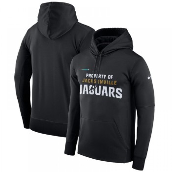 Men's Jacksonville Jaguars Black Sideline Property Of Performance Pullover Hoodie Men's Jacksonville Jaguars Black Sideline Property Of Performance Pullover Hoodie